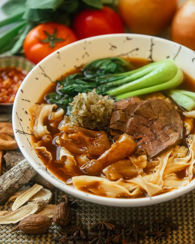 福泰旗下三館，聯合推出鎮店招牌「經典款半筋半肉麵」，每碗380元，濃醇紅燒湯頭帶有蔬果甘甜，同樣比照星級料理手法，以平價就能享有精品滋味。