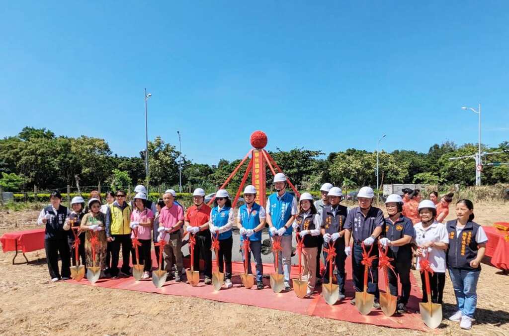 ▲苗栗縣立大同高中永續步道動土, 打造學生通學安全環境及社區民眾新散步空間。