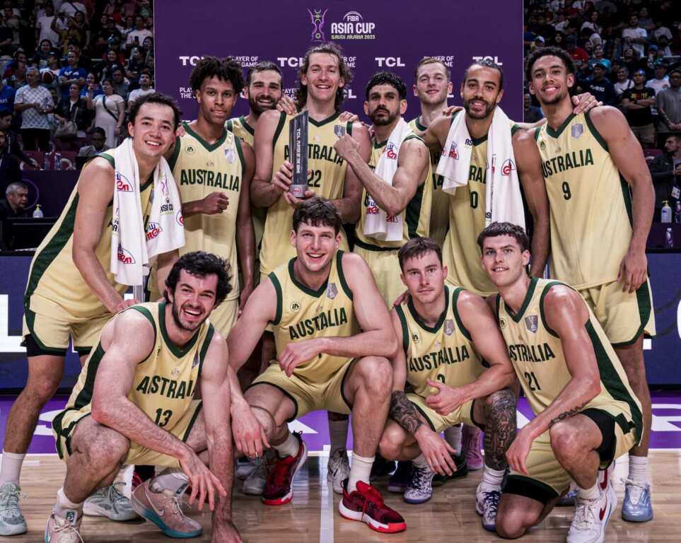 白人移民後裔為主的澳洲隊，是最近3屆亞洲盃男籃賽最大贏家。 (FIBA提供)