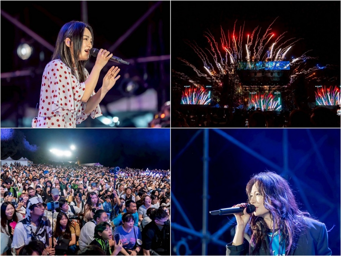 竹北海洋音樂祭人潮擠爆新月沙灣 壓軸煙火秀留下浪漫回憶