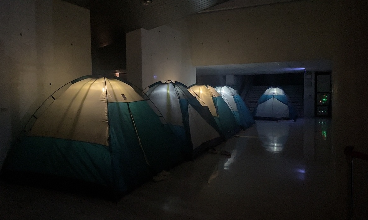 ▲台中中山堂16日首度舉辦夜宿劇場活動，並以系列活動邀請民眾深刻感受藝文。(圖/記者顏淑娟翻攝)