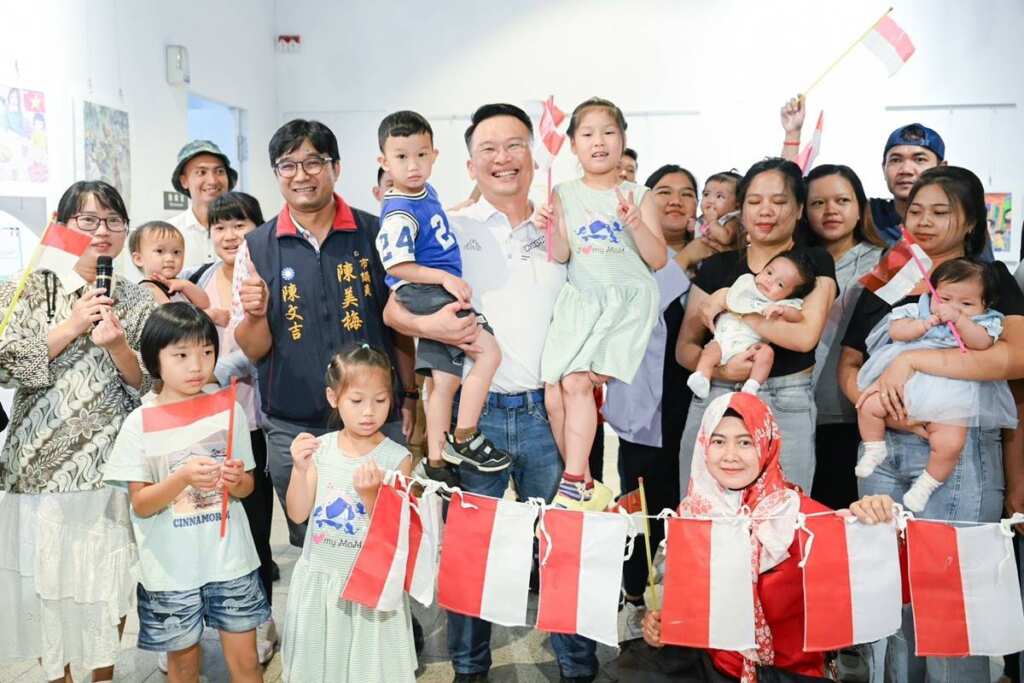 ▲桃園市副市長蘇俊賓今日上午前往桃園區,出席「印尼國慶日慶祝活動」。