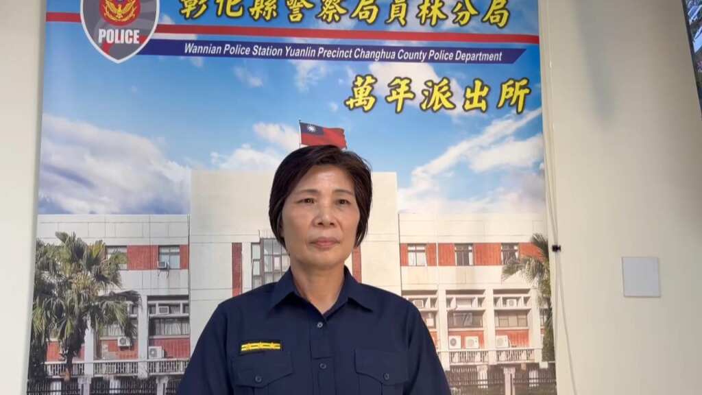 ▲員林街頭驚魂,遊民揮刀鬧事5小時內落網,員林分局副分局長許秀枝說明案情。(彰化警方提供)