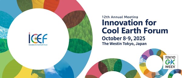 Image of The 12th Annual Meeting of the Innovation for Cool Earth Forum (ICEF2025) is set to be held October 8-9, 2025 in Tokyo. Image of The 12th Annual Meeting of the Innovation for Cool Earth Forum (ICEF2025) is set to be held October 8-9, 2025 in Tokyo.