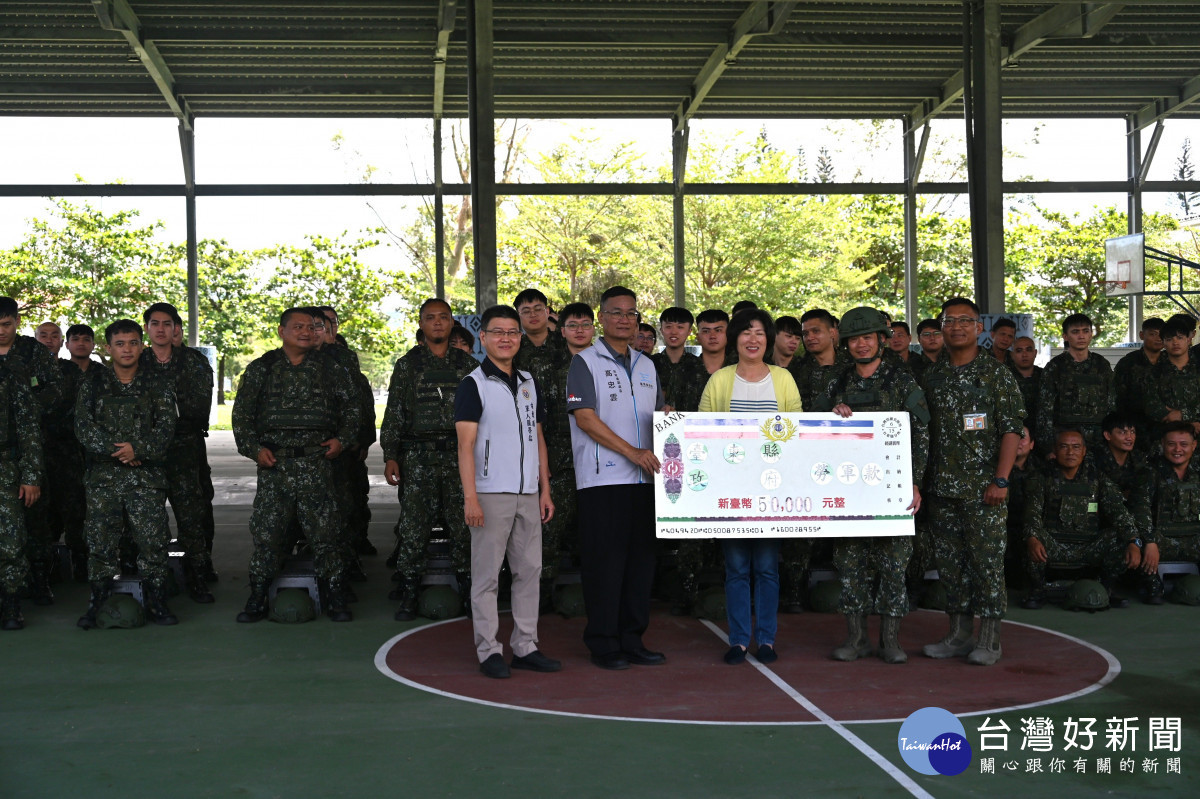 關懷後備軍人教召訓練　饒慶鈴前往太平營區勞軍