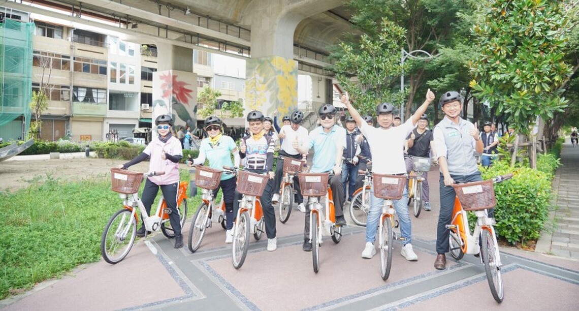 「騎」出台中新綠意! 黃國榮副市長:暢遊綠空廊道感受城市魅力