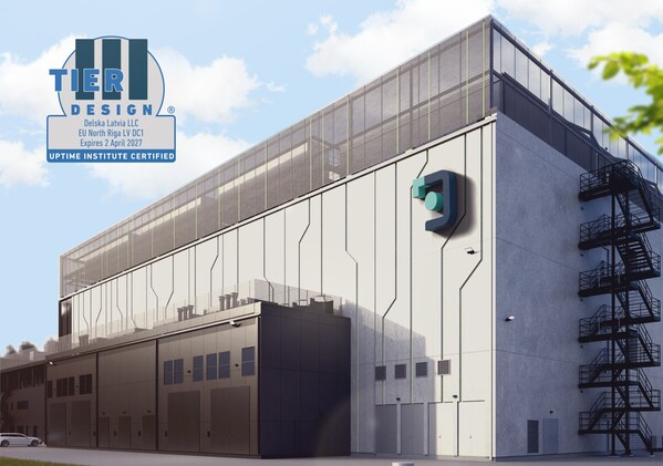 Delska 位於拉脫維亞的全新 10 兆瓦數據中心榮獲 Tier III 設計認證