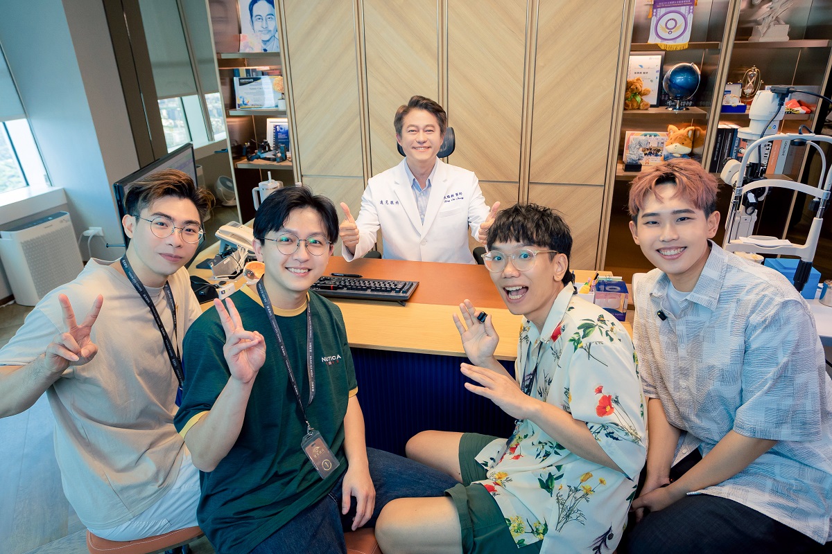▲理想混蛋前往遠見眼科接受張聰麒院長的近視雷射手術