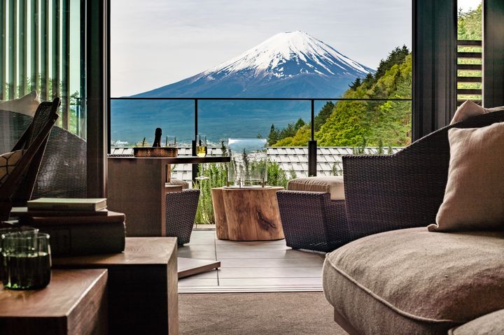 FUFU 馥府河口湖的每間客房都可遠眺富士山。 圖:太平洋旅行社/提供