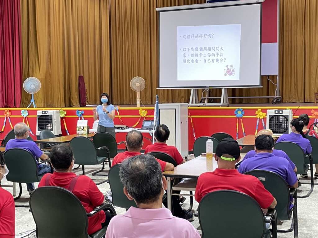 ▲彰化榮家辦理自殺防治宣導，用心守護住民心安體健作伙來。（彰化榮家提供）