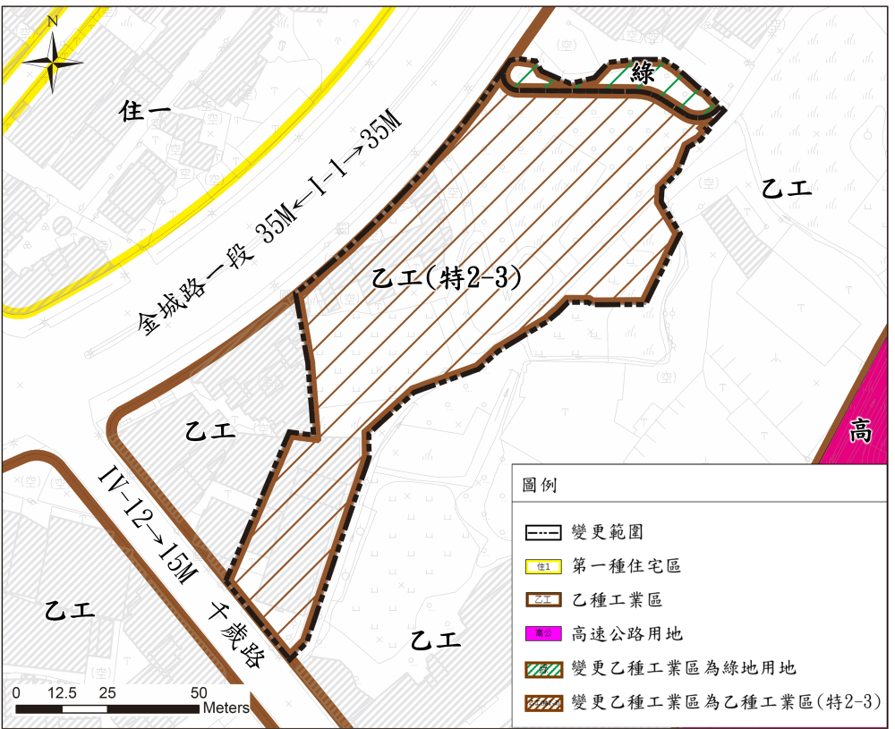 土城工業區轉型再升級 跨街廓都更首案核定117年底完工 3 《圖說》都市計畫變更內容示意圖。〈城鄉局提供〉