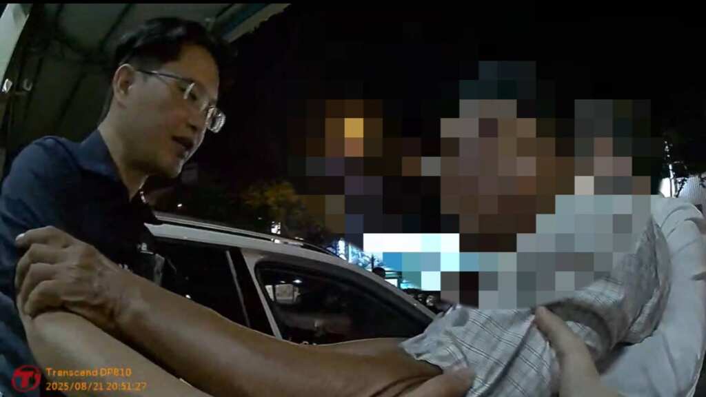 ▲神岡老翁騎車迷航到彰化,彰警熱心協助平安返家。(彰化警方提供)