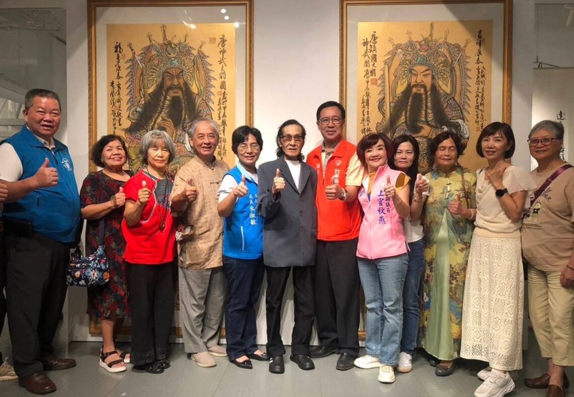 李登勝師生聯展《醉墨遊藝》 新竹縣文化局美術館盛大開幕