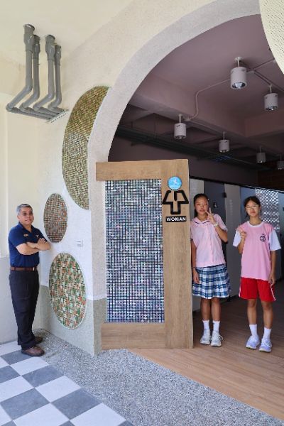 漾新聞|後勁國中廁所翻新爆紅 校園新亮點藏文史密碼