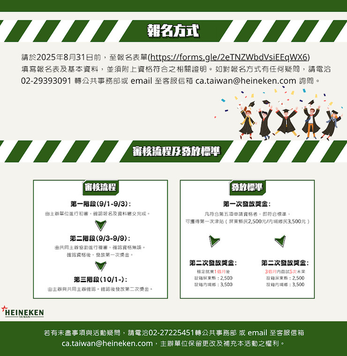 屏東弱勢青年就業添助力，屏縣府攜手海尼根台灣推動「校園進職場」獎勵計畫