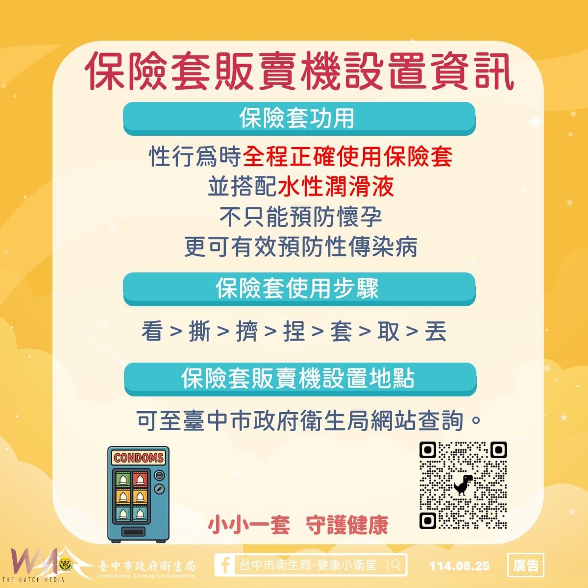 守護年輕族群 性健康更安心 台中市衛生局推「健康Check梅」篩檢專案 - https://www.watchmedia01.com