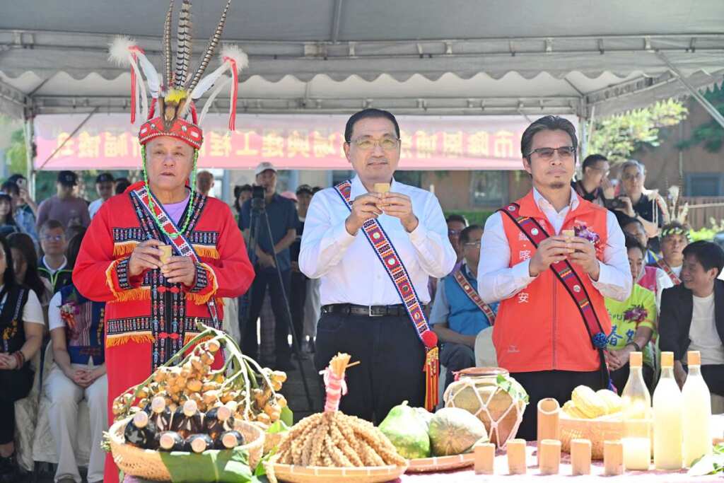 ▲侯友宜表示,「原住民族歲時祭儀廣場」位置極佳,將成為原住民族推廣文化及增進情誼的重要活動場域。