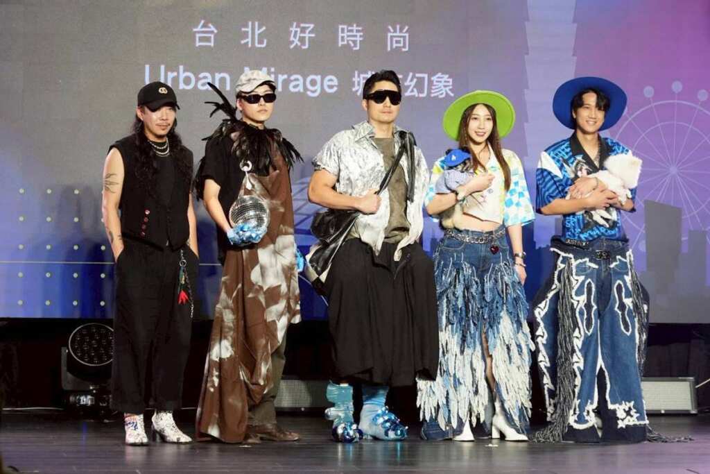 ▲「臺北好時尚」TOP時裝設計大賞頒獎典禮的蔣萬安,以截然不同的造型亮相,吸引全場目光。