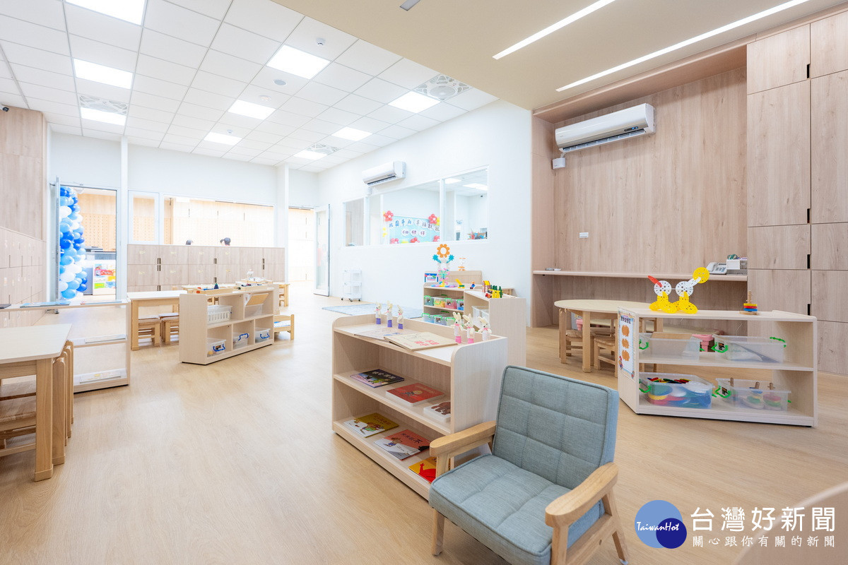 「桃園市政府員工子女非營利幼兒園」內部設施。<br /><br /> 