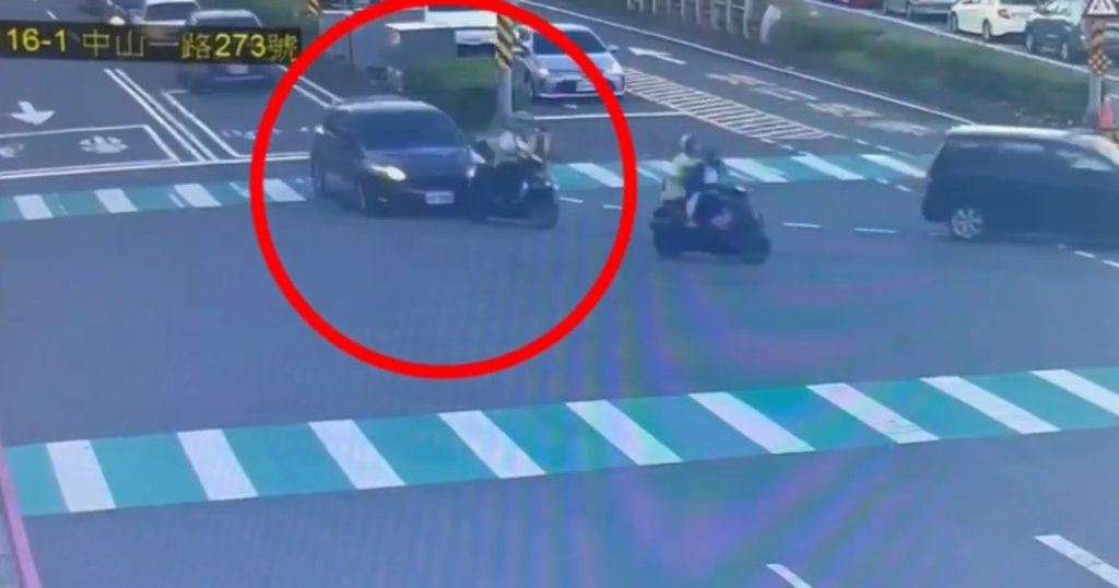 自小客車與機車擦撞 基隆行車糾紛引關注