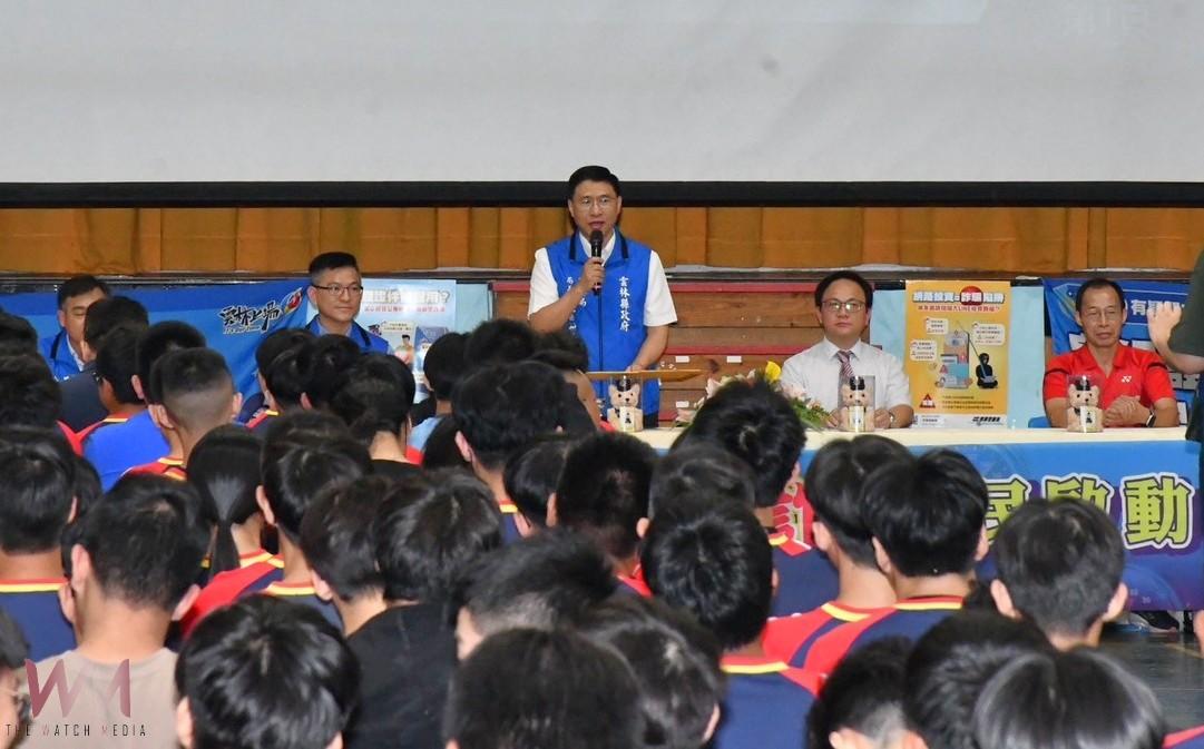 (有影片)/雲林警大陣仗走進北港農工 校園宣導識詐守護學生安全 - https://www.watchmedia01.com