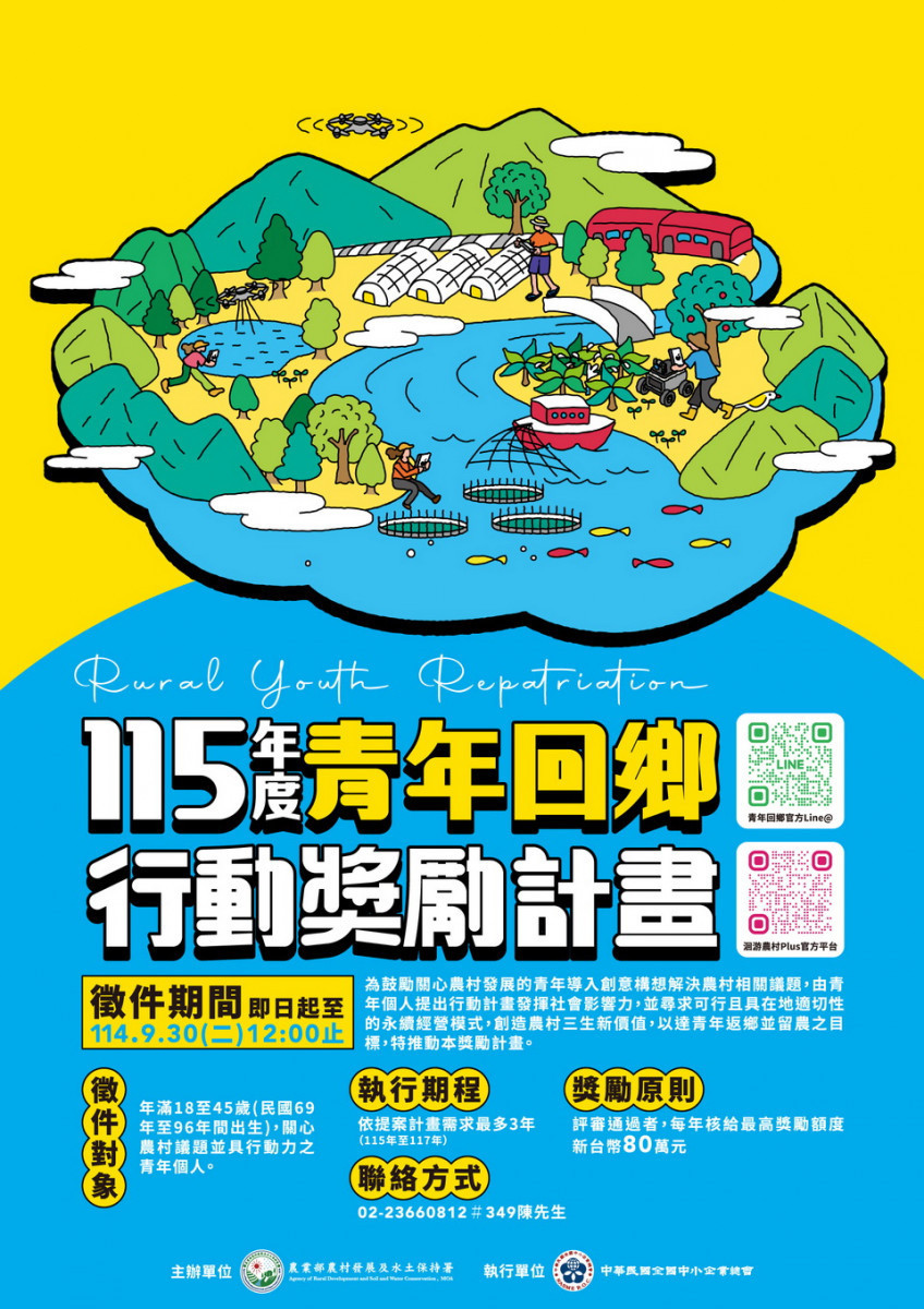 快來參加青年回鄉行動計畫實現夢想。（水保署提供）