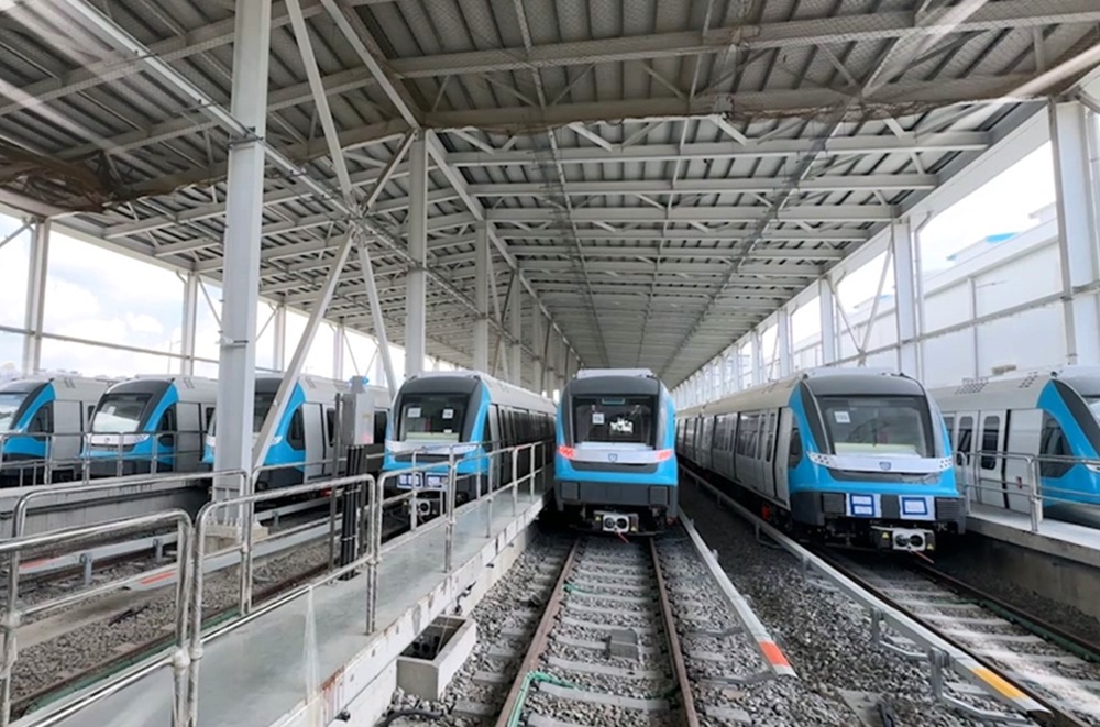 新北捷運三鶯線進度破9成 29列車全數就位拚測試 274 cnews204250828a04