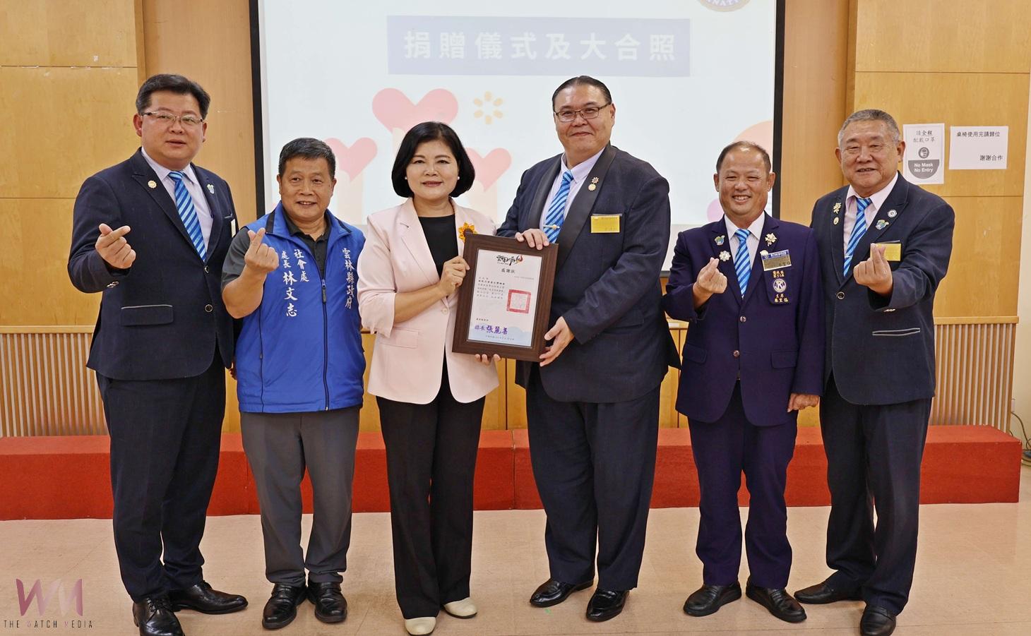 國際同濟會捐50萬助雲林風災重建 張麗善回贈感謝狀 - https://www.watchmedia01.com
