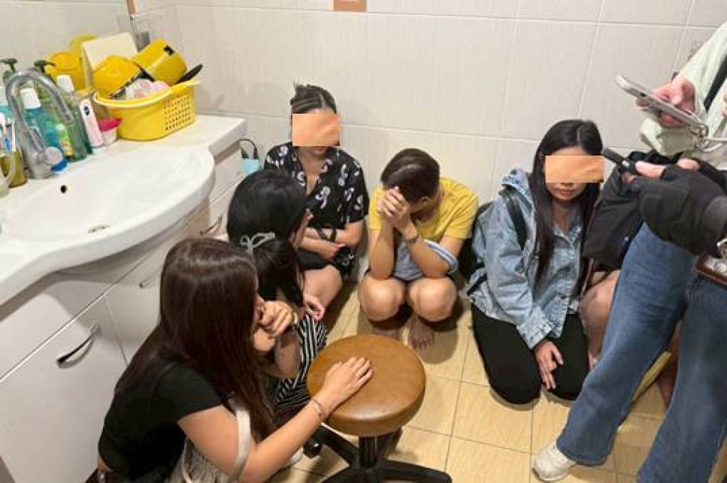 台中梧棲養生館涉色情按摩 泰籍女子擠爆1坪廁所遭逮