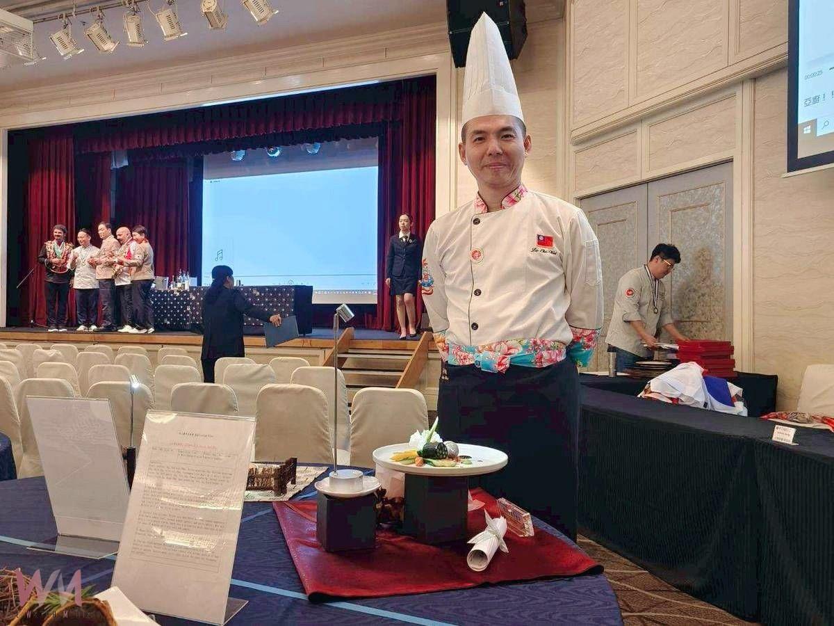 台灣蔬食國際發光　中臺科大呂哲維勇奪日本國際亞洲餐飲挑戰賽金牌殊榮