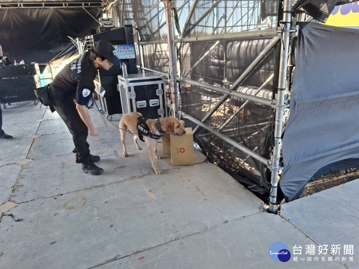 桃園的警犬連續3天都在現場負責重要的維安勤務。<br /><br /> <br /><br />