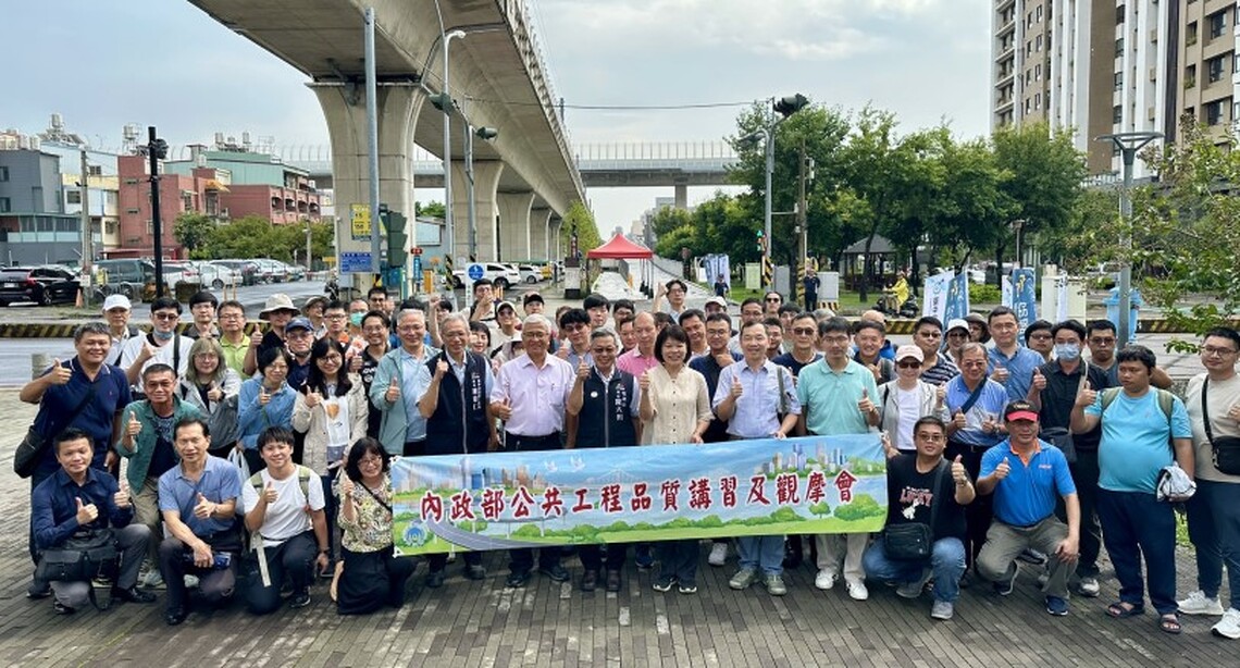 見證自行車跨橋創新工法與生態典範！ 內政部組團觀摩台中「綠空廊道」