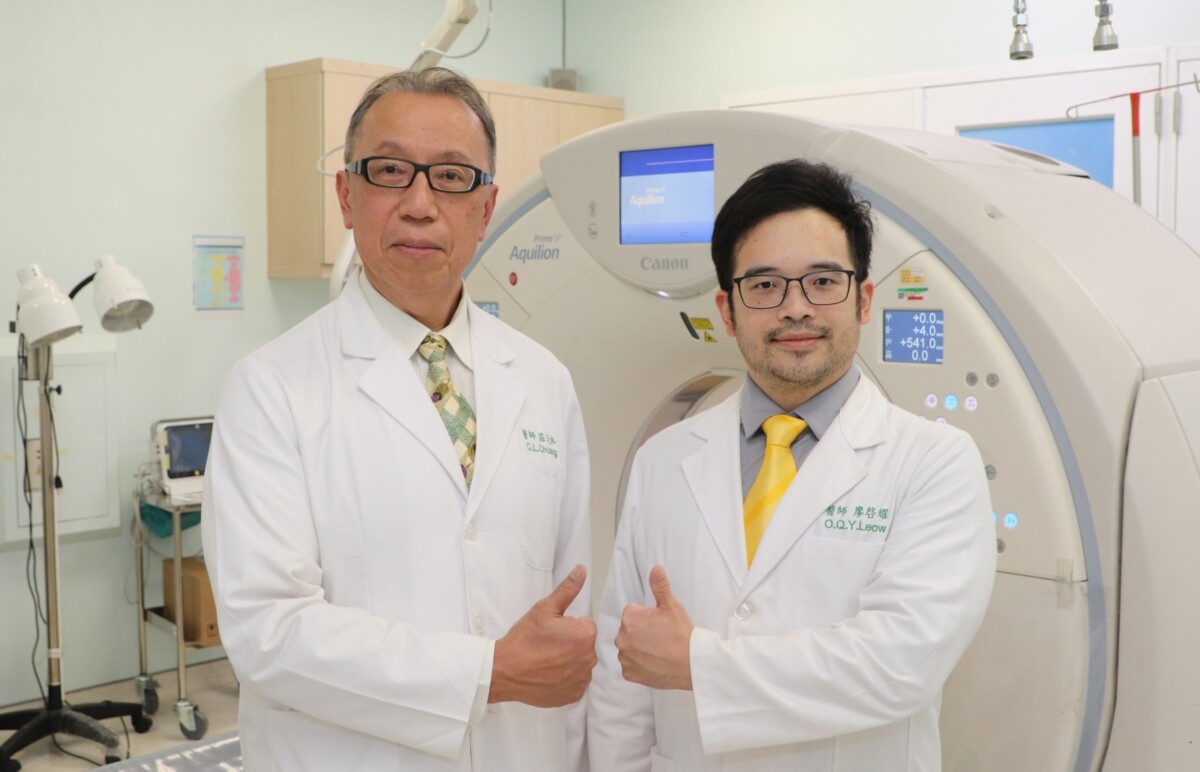 ▲廖啟耀主任(右)和莊芝林主任(左)聯手診治,讓病人重拾健康生活。(圖/大里仁愛醫院提供)