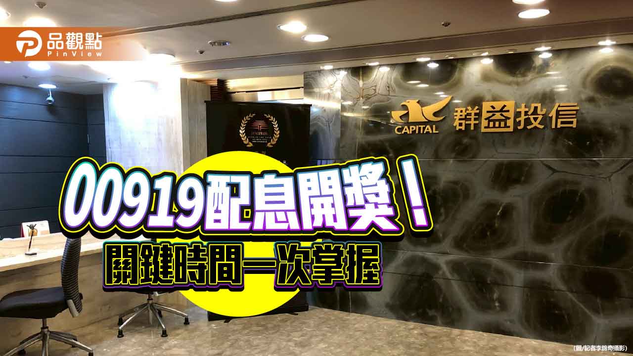00919配息降至0.54元！年化配息率連10季逾10%　經理人這樣說
