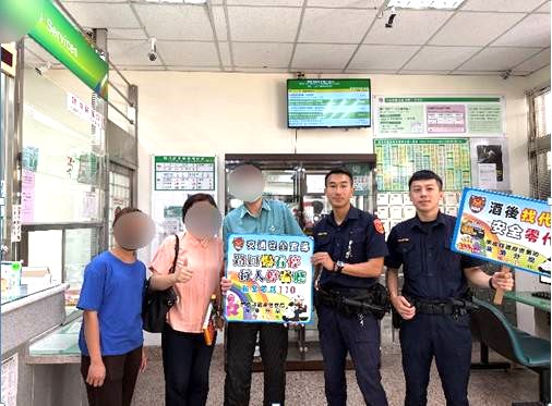 南投縣集集分局進入社區加強交通安全宣導 守護您我安全