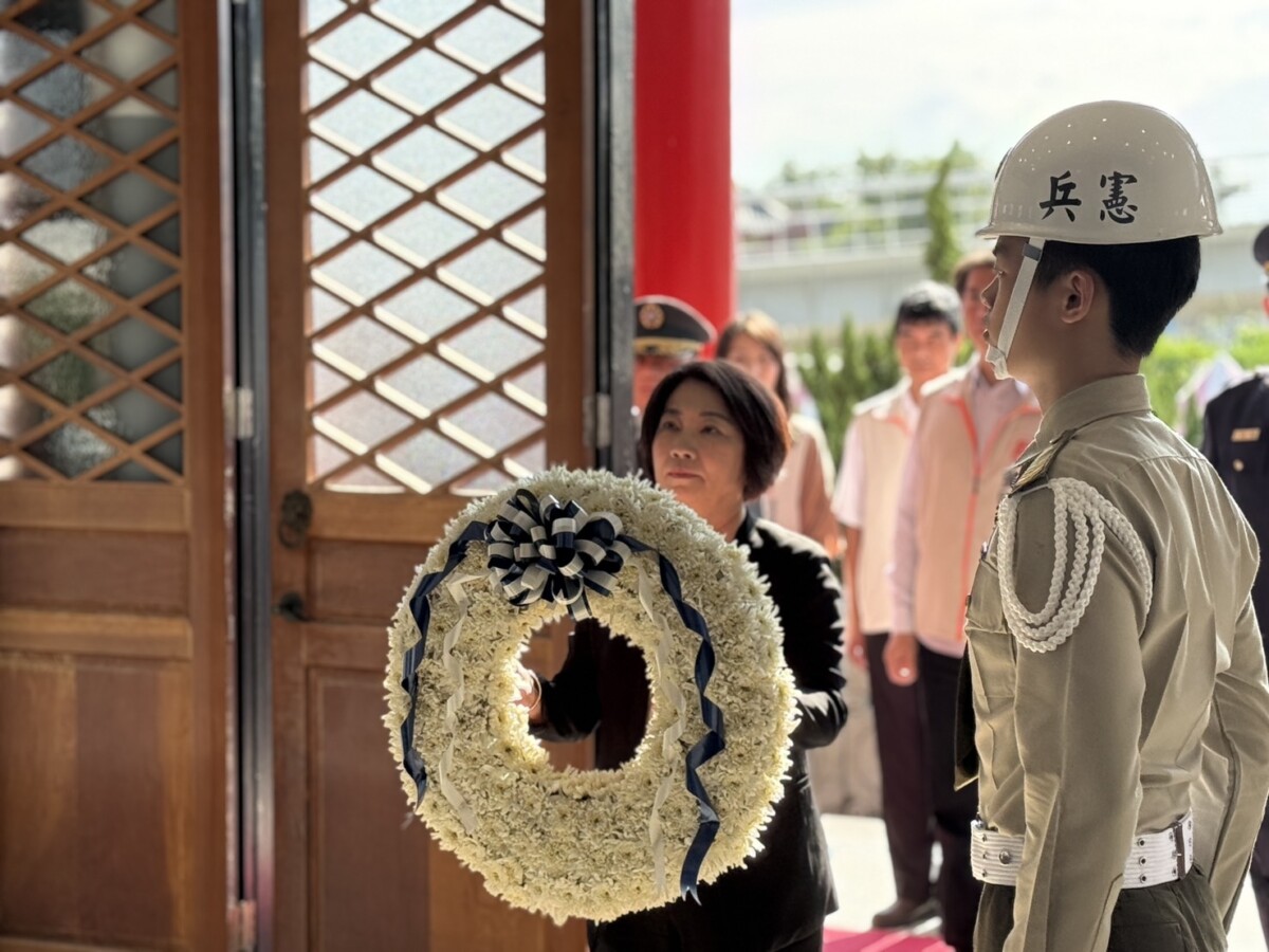▲九三軍人節,屏東縣舉行「秋祭緬懷先烈暨陣亡將士祭典」,屏東縣長周春米主祭。
