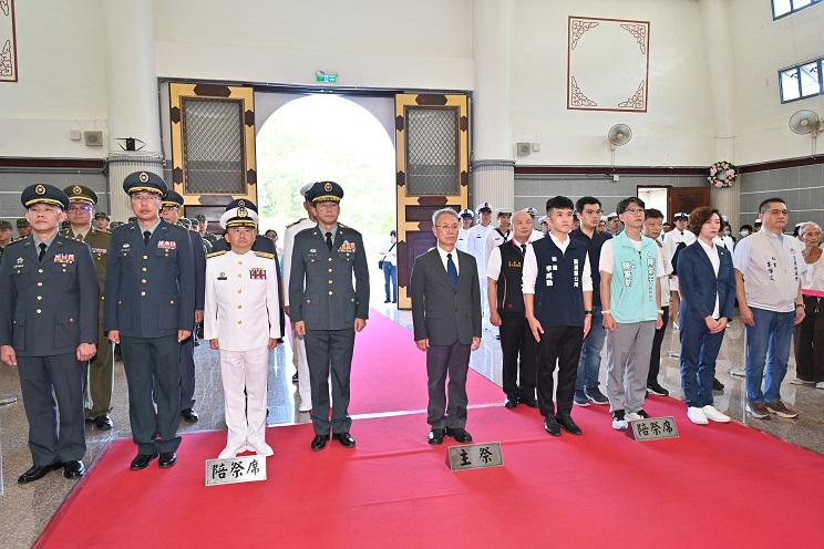▲宜蘭縣地方各界參加114年革命先烈暨三軍陣亡將士等秋季祭典。