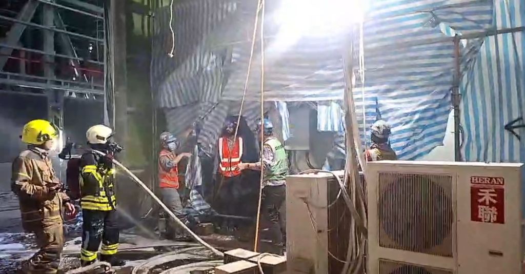台中火力發電廠變電室起火 台電:不影響機組運轉及供電