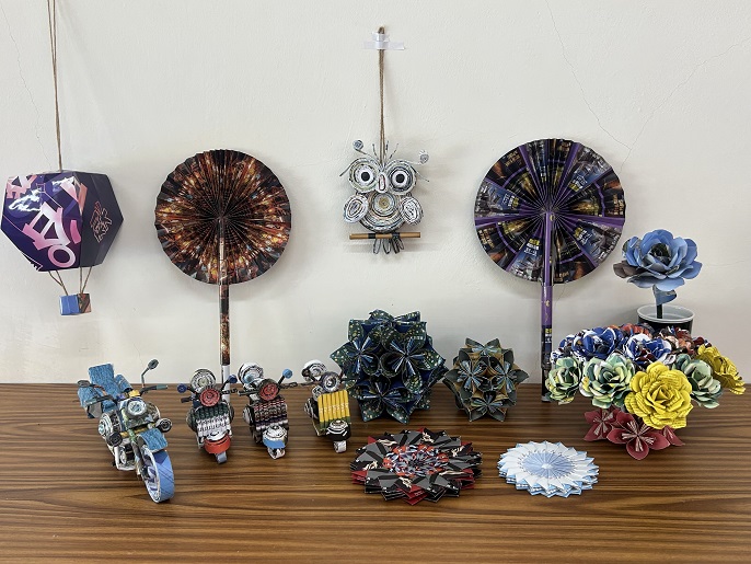 ▲摺紙作品。