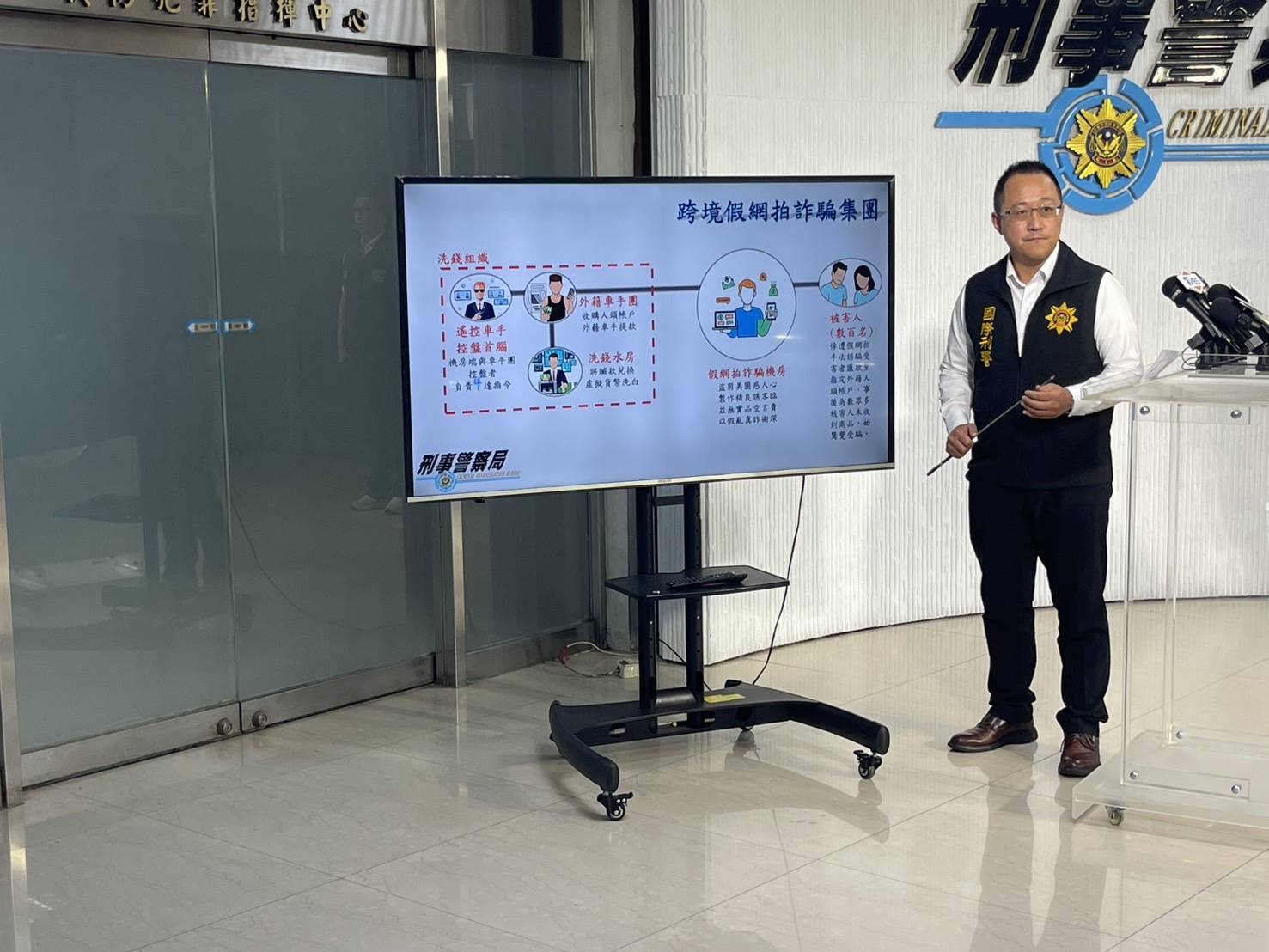 案情說明：國際刑警科(偵一隊)隊長張詔雄（記者徐煜勝翻攝）