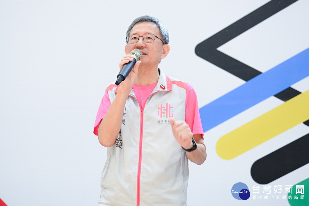 桃園市副市長王明鉅致詞。<br /><br />