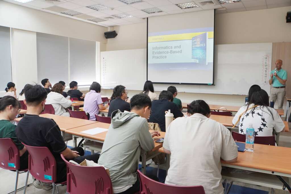▲大葉大學護理系移動師資課程全英文上課。（大葉大學提供）