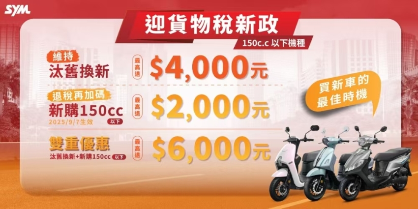 ▲貨物稅減徵新政。