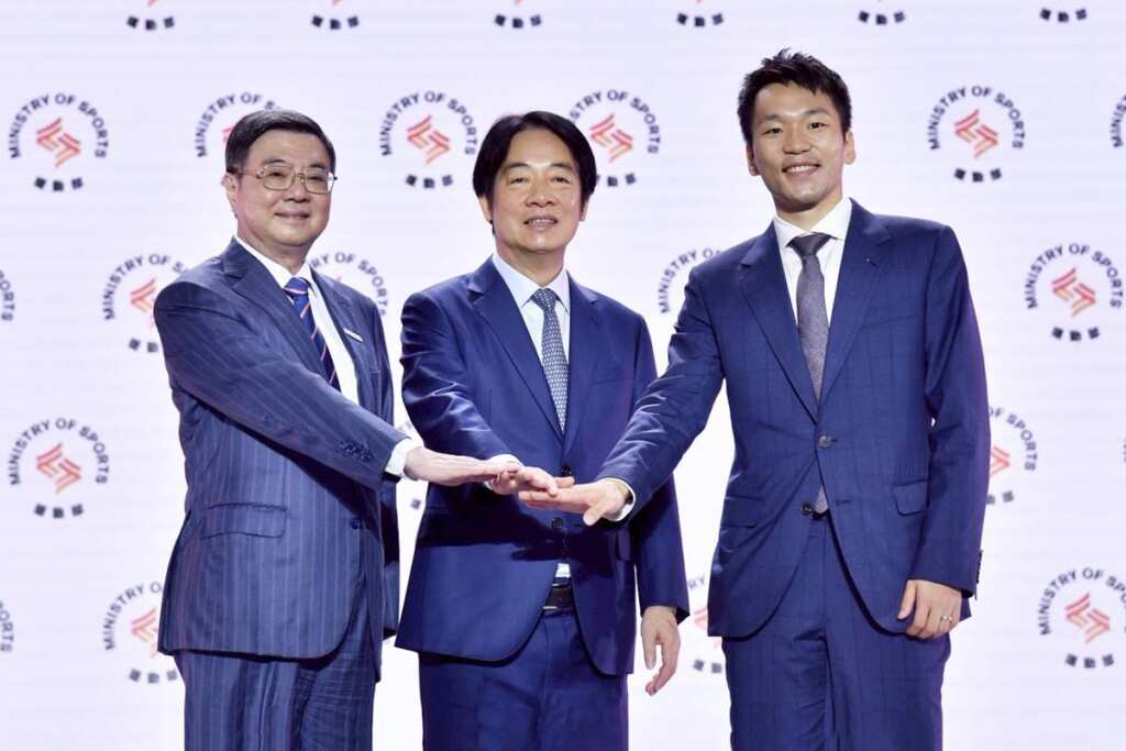 運動部揭牌　賴清德出席「運動部揭牌暨部長布達典禮」