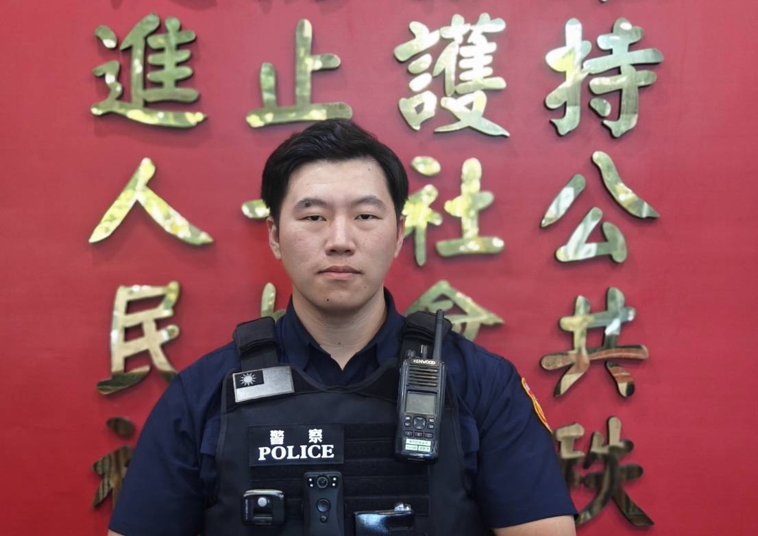 西門町派出所員警張凱博。(圖/記者 趙靜姸翻攝)
