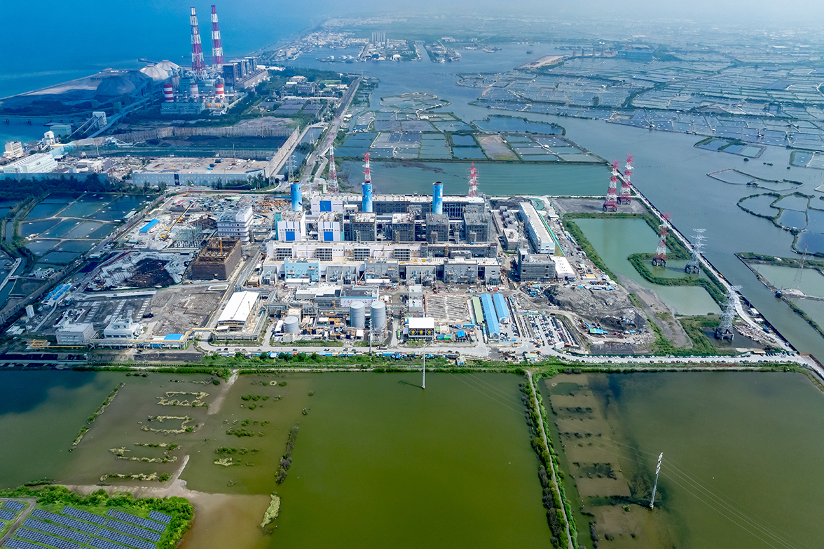 ▲興達電廠空拍圖。(圖/台電提供)