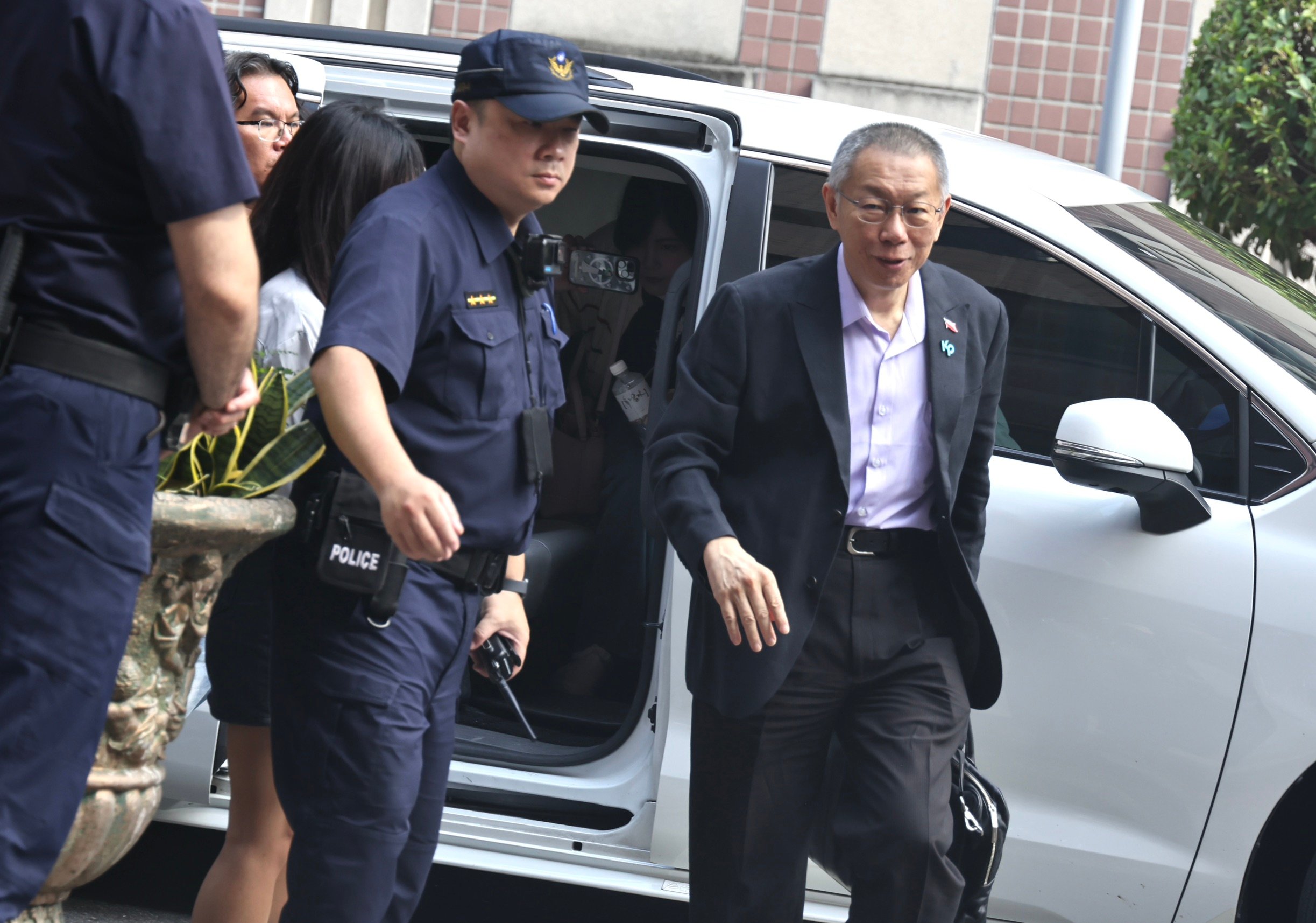 台北地院11日持續開庭,柯文哲出庭。林啟弘攝