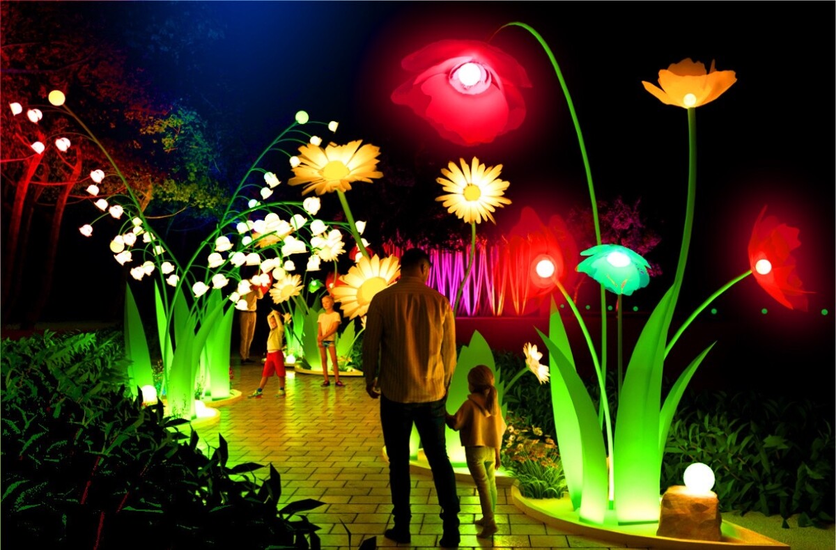嘉義市辦2025光織影舞，將自10月4日至10月19日在北香湖奇幻登場。（圖/嘉義市政府提供）