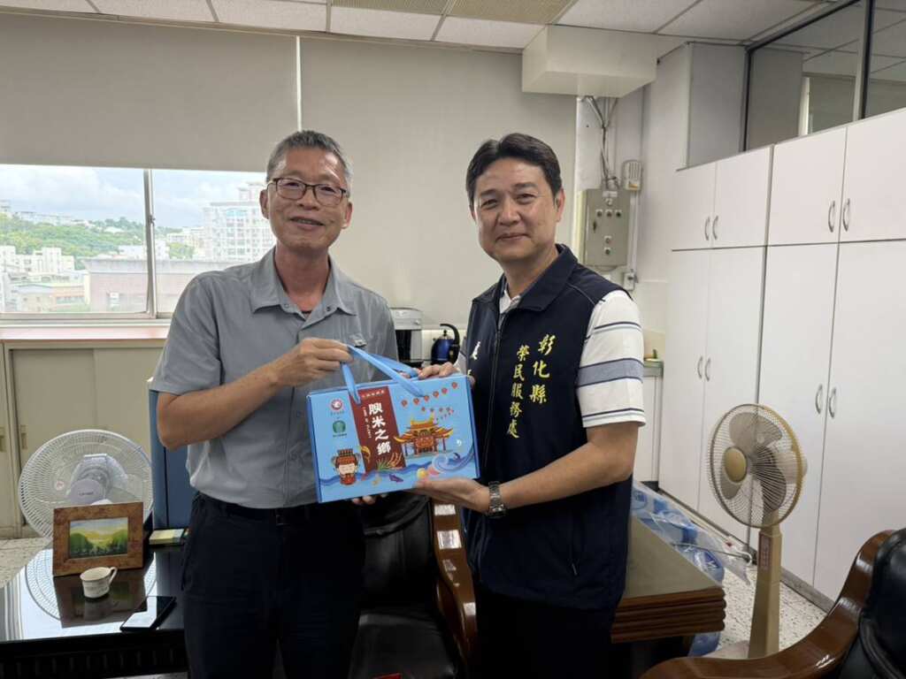 ▲彰化縣榮服處拜會縣府民政處,深化跨域合作共築安心御老照顧網。(彰化縣榮服處提供)