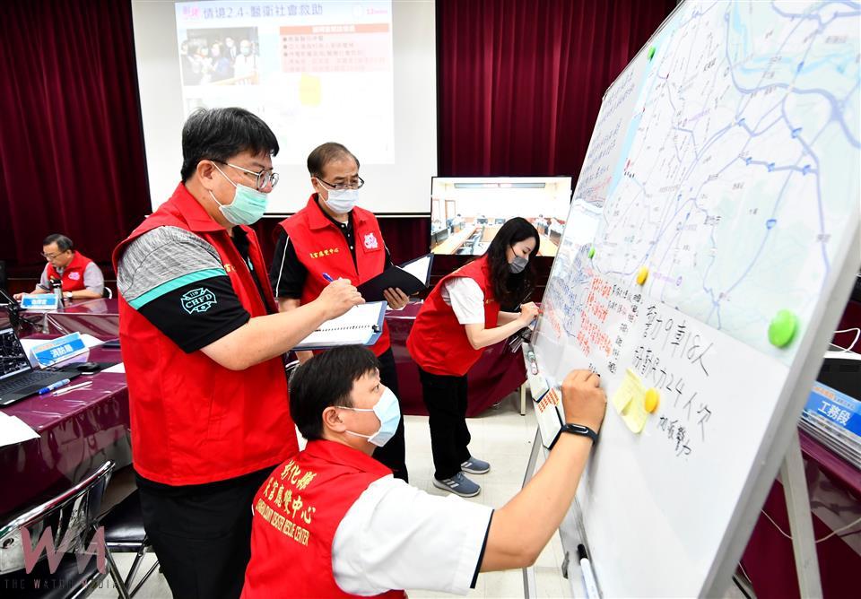 彰化縣辦理複合災害防救演習 模擬輸電塔倒塌多車連環事故 - https://www.watchmedia01.com